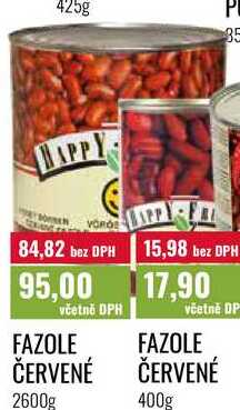 FAZOLE ČERVENÉ 2600g 