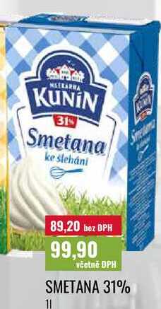 SMETANA 31% 1l