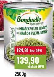 Bonduelle HRÁŠEK VELMI JEMNÝ 2500g