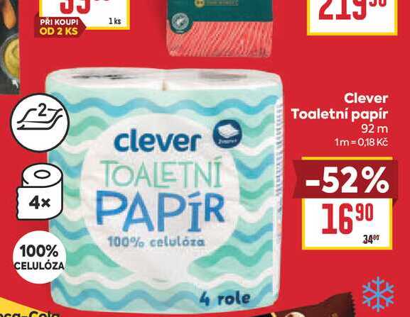 Clever Toaletní papír 92 m