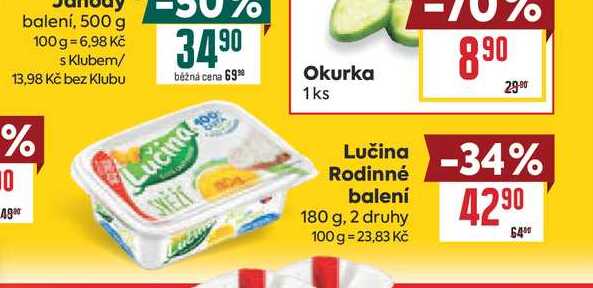 Lučina Rodinné balení 180 g 