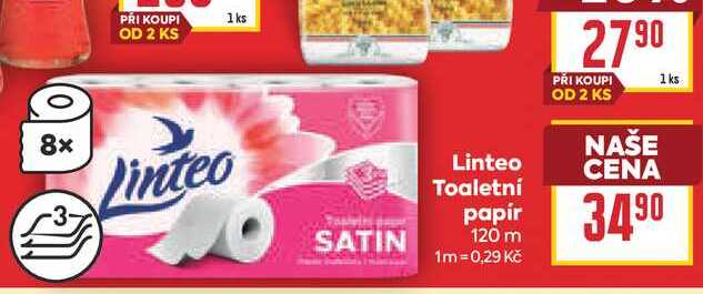 Linteo Toaletní papír 120 m