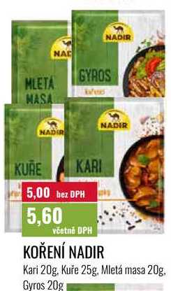 KOŘENÍ NADIR 