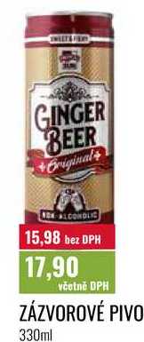 ZÁZVOROVÉ PIVO 330ml