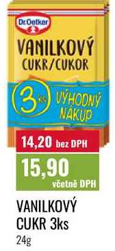 VANILKOVÝ CUKR 3ks 24g 