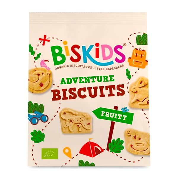 Biskids BIO Dětské celozrnné sušenky s kousky jablek bez přidaného cukru Košík.cz