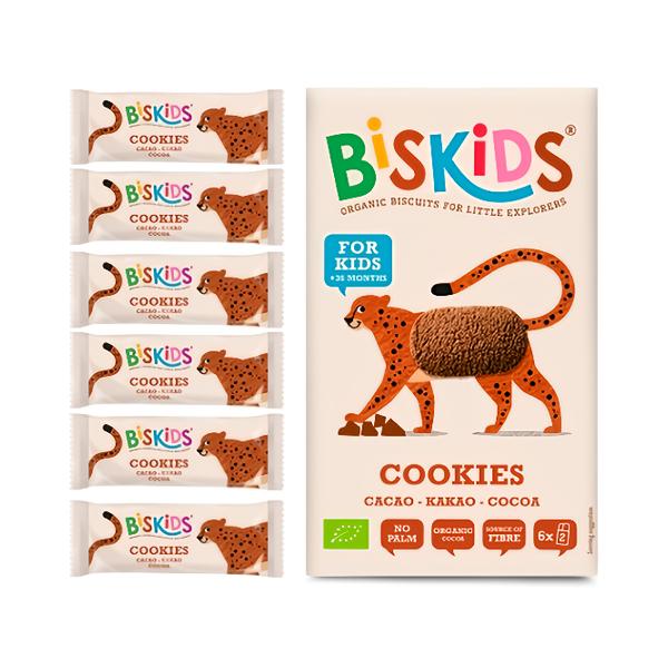 Belkorn BISkids BIO dětské celozrnné kakaové sušenky 36M+