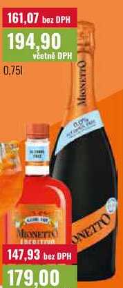 MIONETTO PROSECCO NEALKOHOLICKÝ 0,75l