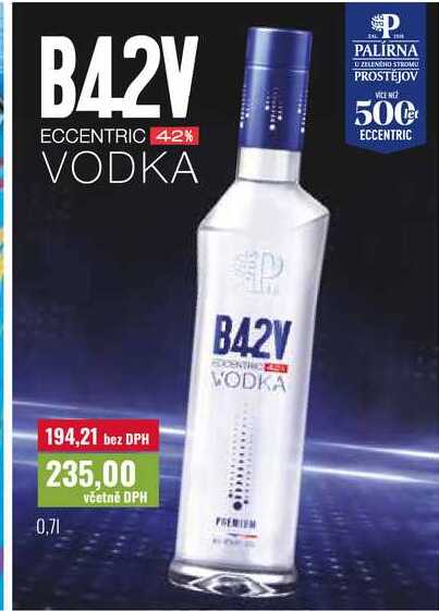 B42V ECCENTRIC VODKA 0,7l