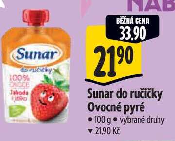 Sunar do ručičky Ovocné pyré 100 g Albert