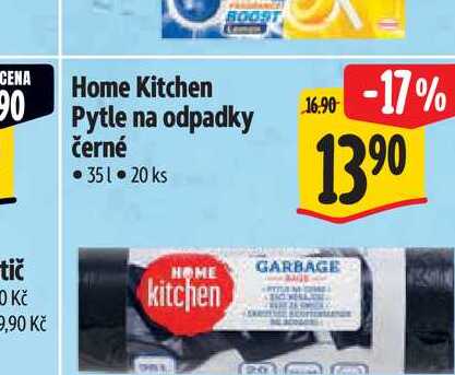 Home Kitchen Pytle na odpadky černé  35 l Albert