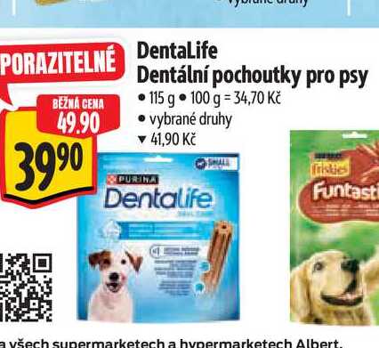 DentaLife Dentální pochoutky pro psy 115 g