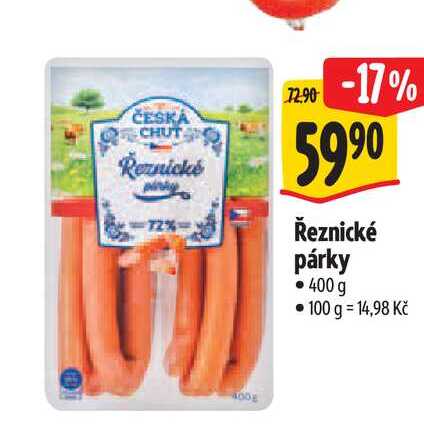   Řeznické párky 400 g 