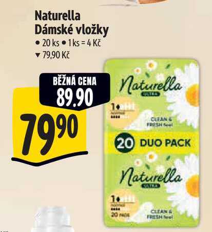 Naturella Dámské vložky 20 ks Albert