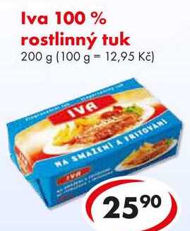 Iva 100% rostlinný tuk, 200 g