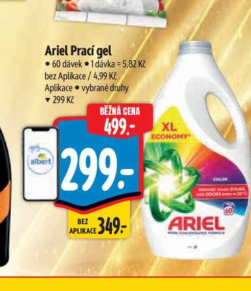 Ariel Prací gel  60 dávek Albert