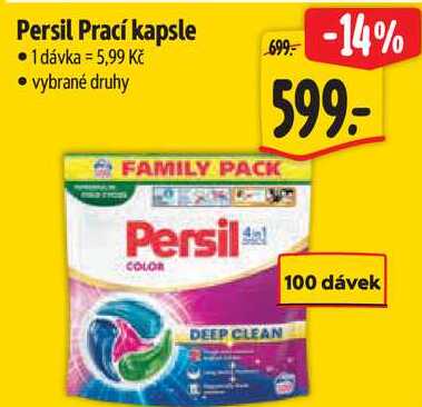 Persil Prací kapsle, 100 dávek Albert