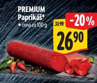 PREMIUM Paprikáš, cena za 100 g