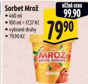 Sorbet Mrož, 460 ml