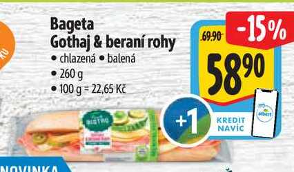 Bageta Gothaj & beraní rohy, 260 g
