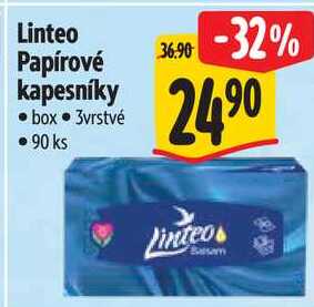 Linteo Papírové kapesníky, 90 ks Albert