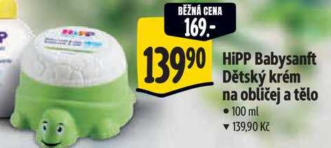 HiPP Babysanft Dětský krém na obličej a tělo, 100 ml Albert