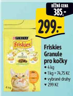 Friskies Granule pro kočky, 4 kg 