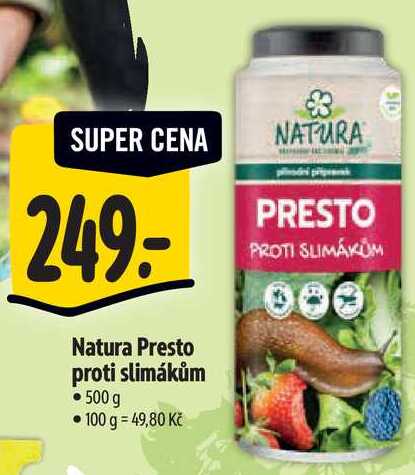 Natura Presto proti slimákům, 500 g Albert