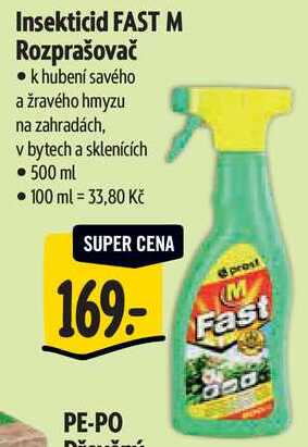 Insekticid FAST M Rozprašovač, 500 ml Albert
