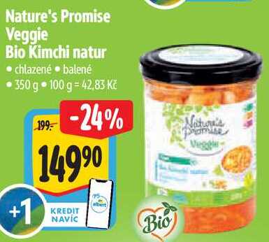 Nature's Promise Veggie Bio Kimchi natur, 350 g