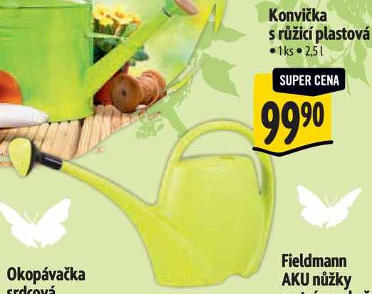 Konvička s růžicí plastová 