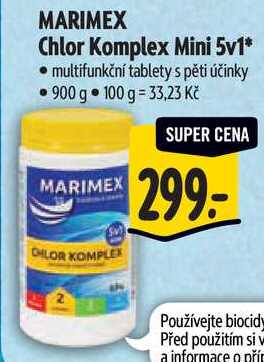 MARIMEX Chlor Komplex Mini 5v1, 900 g Albert