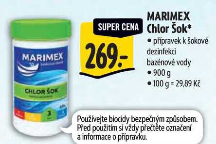 MARIMEX Chlor Šok, 900 g Albert