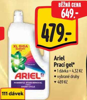 Ariel Prací gel, 111 dávek Albert