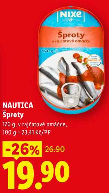 NAUTICA Šproty, 170 g