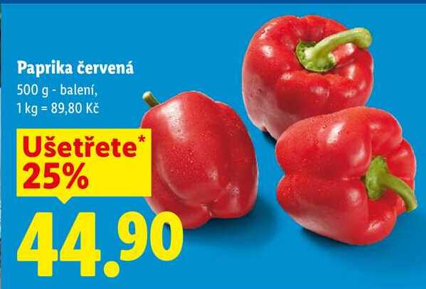 Paprika červená, 500 g 