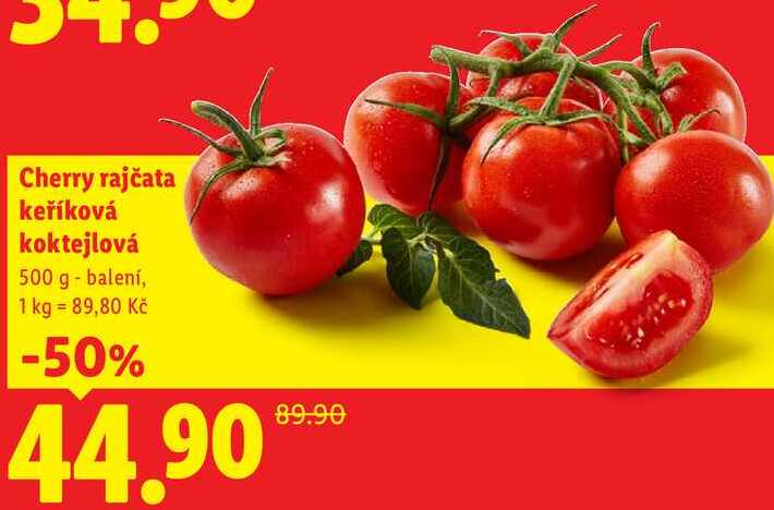 Cherry rajčata keříková koktejlová, 500 g 