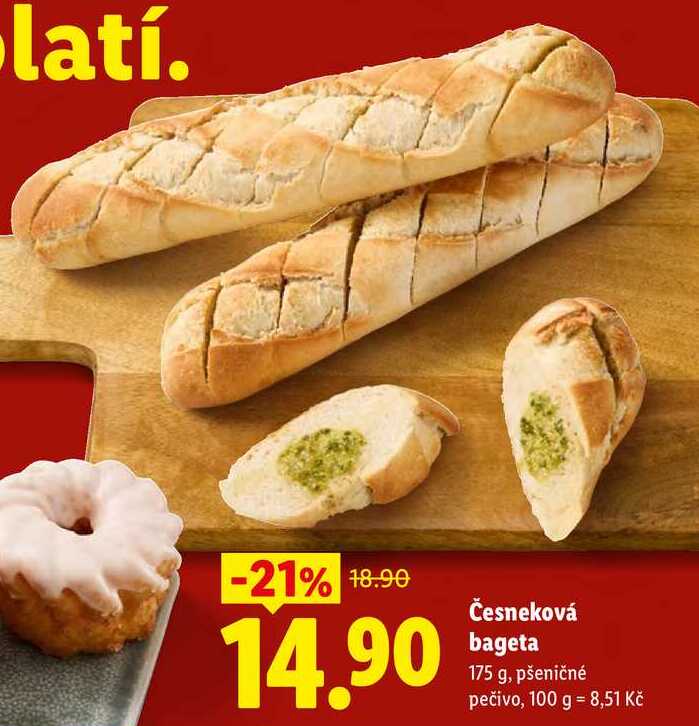 Česneková bageta, 175 g