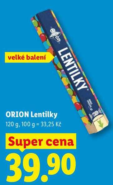 ORION Lentilky, 120 g