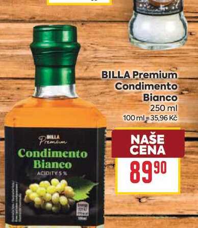 BILLA Premium Condimento Bianco 250 ml