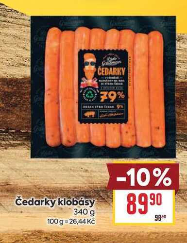 Čedarky klobásy 340 g