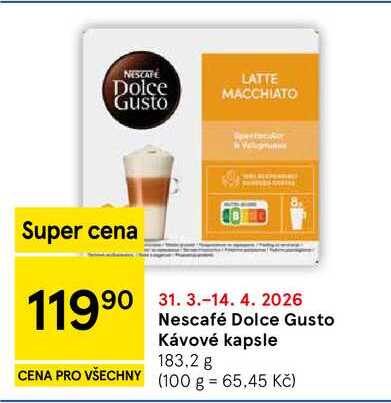 Nescafé Dolce Gusto Kávové kapsle, 183,2 g  