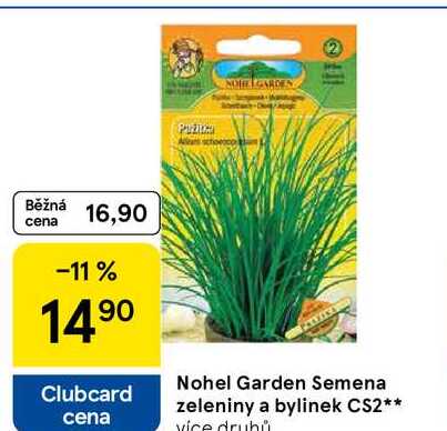 Nohel Garden Semena zeleniny a bylinek CS2, více druhů 