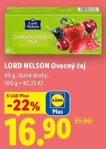LORD NELSON Ovocný čaj, 40 g