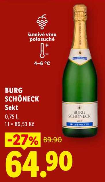 BURG SCHÖNECK Sekt, 0,75 l