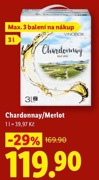 Chardonnay/Merlot, 3 l