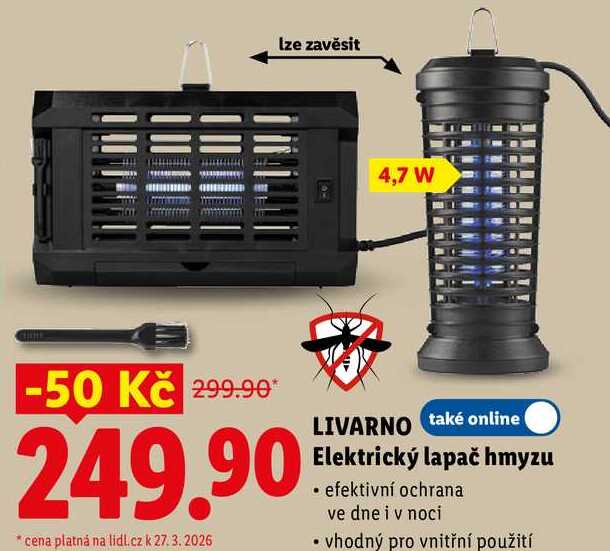 LIVARNO Elektrický lapač hmyzu