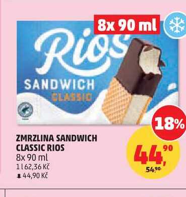 ZMRZLINA SANDWICH CLASSIC RIOS, 8x 90 ml
