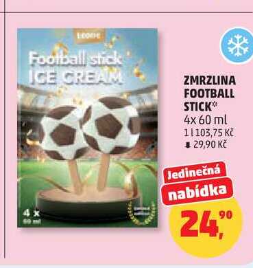 ZMRZLINA FOOTBALL STICK, 4x 60 ml 