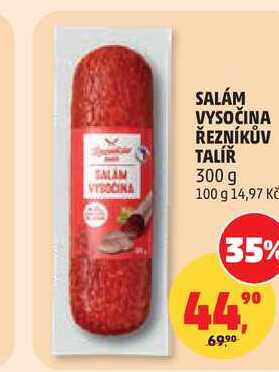 SALÁM VYSOČINA ŘEZNÍKŮV TALÍŘ, 300 g 